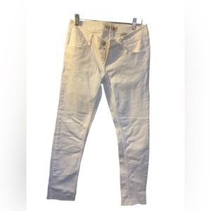 Paris blue white jeans